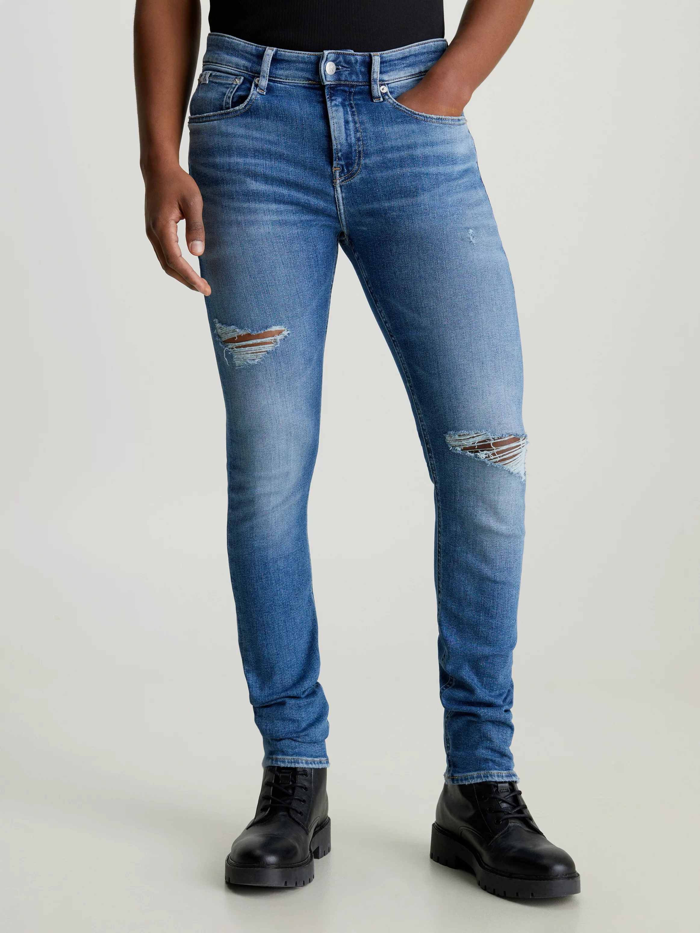 Calvin Klein Jeans Skinny-fit-Jeans SKINNY in klassischer 5-Pocket-Form günstig online kaufen