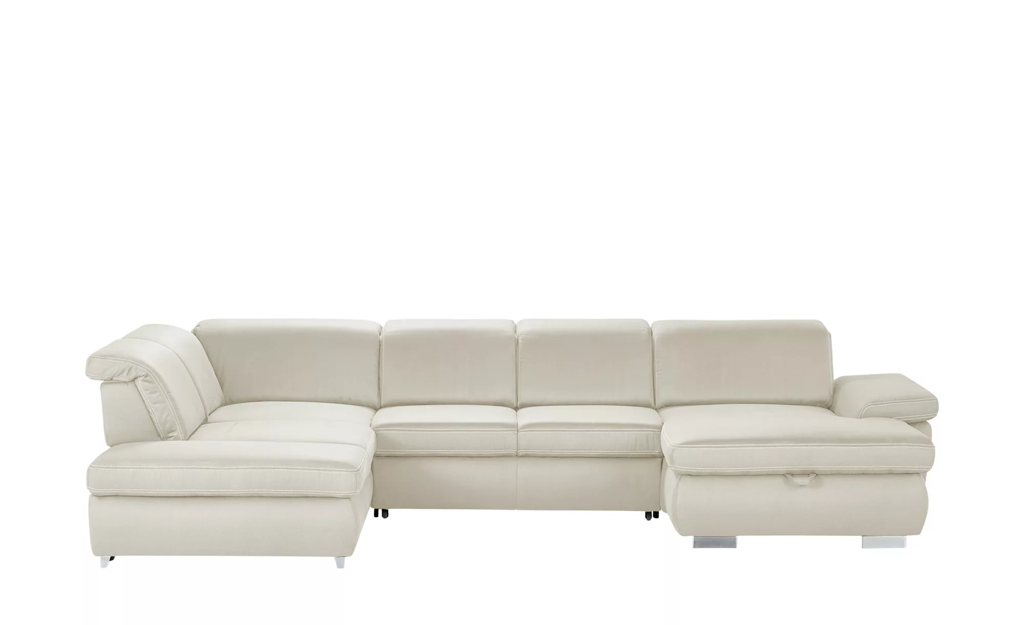 Wohnlandschaft - creme - 85 cm - Polstermöbel > Sofas > Wohnlandschaften - günstig online kaufen