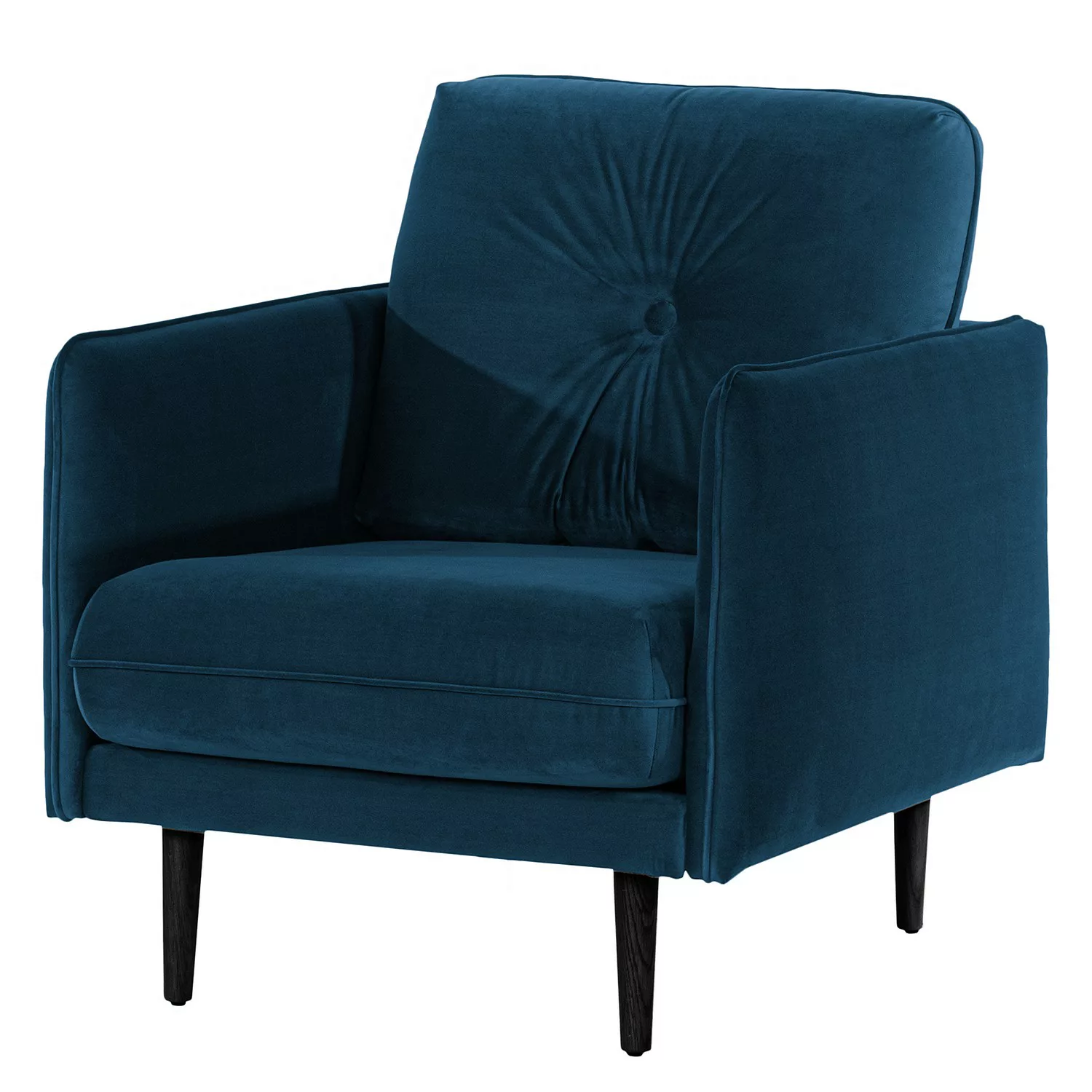 home24 Norrwood Sessel Pigna II Dunkelblau Samt 83x86x94 cm (BxHxT) günstig online kaufen