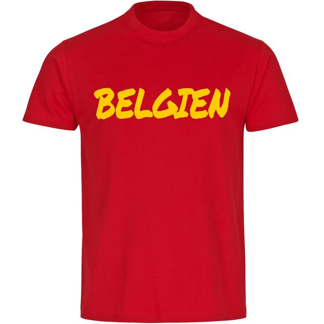 multifanshop T-Shirt Herren Belgien - Textmarker - Männer günstig online kaufen