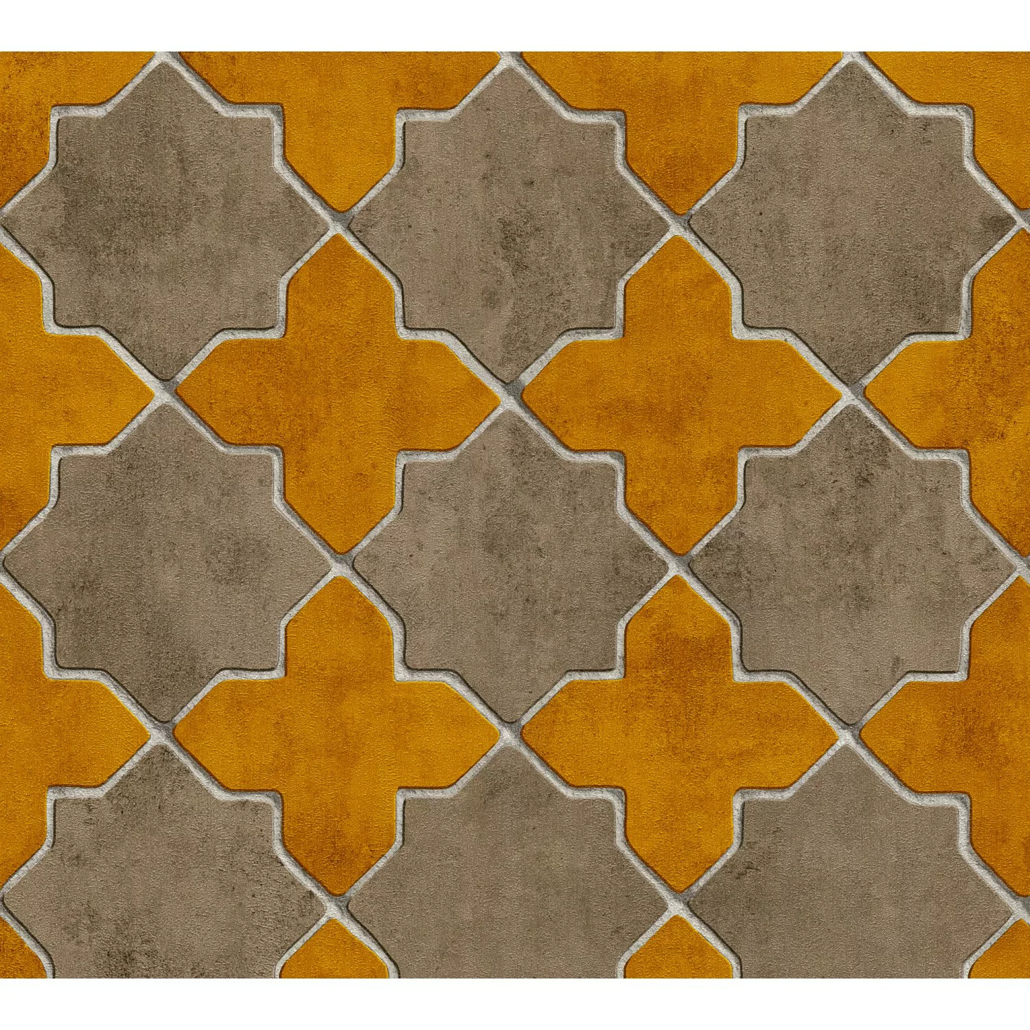 Bricoflor Marokkanische Tapete Weiß Grau Vlies Mosaiktapete Orientalisch fü günstig online kaufen
