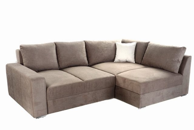 luma-home Ecksofa 15108, Dauerschläfer 260x181 cm mit 2 Bettkästen, Ottoman günstig online kaufen