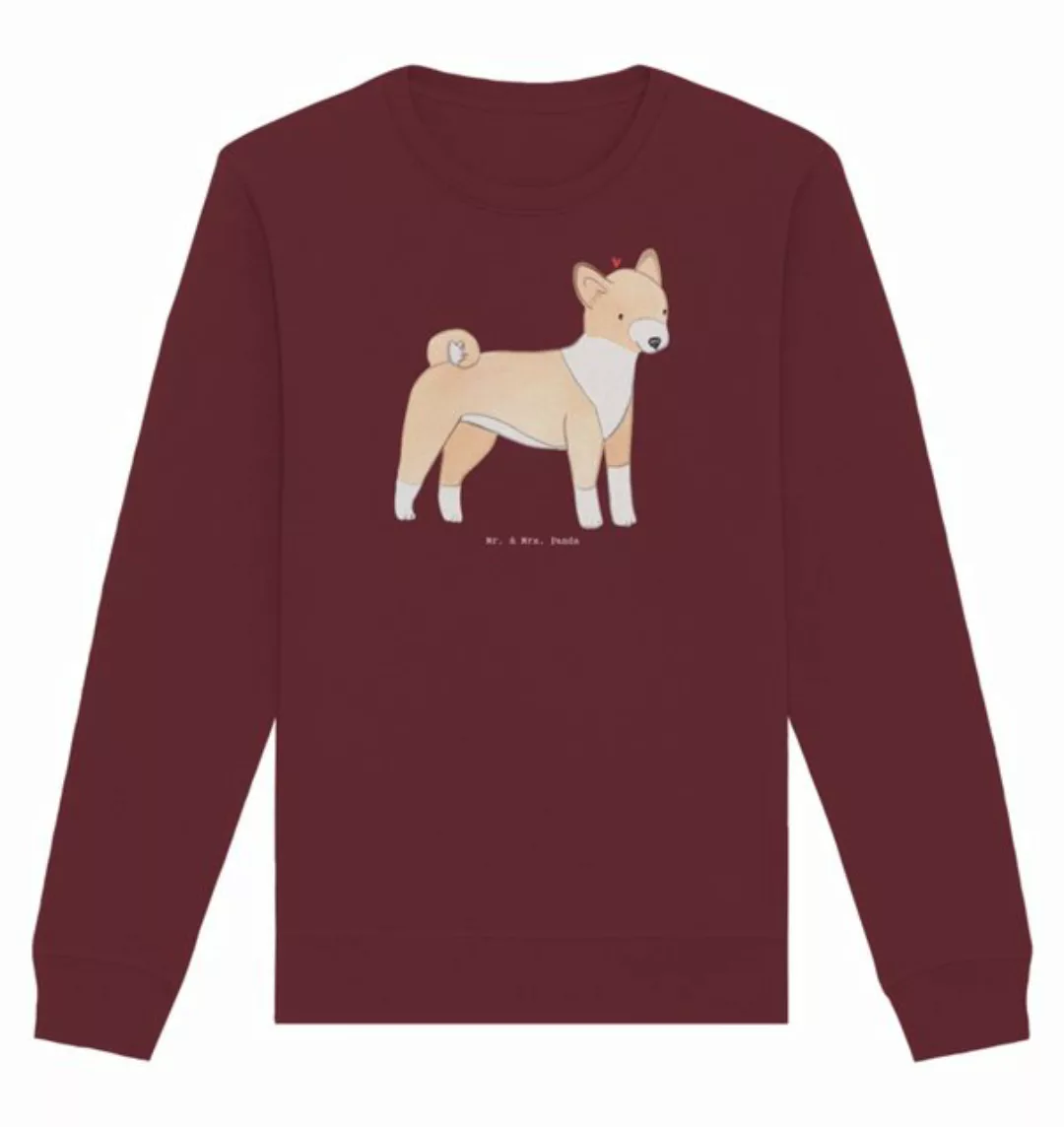 Mr. & Mrs. Panda Longpullover Größe M Basenji Moment - Burgundy - Geschenk, günstig online kaufen