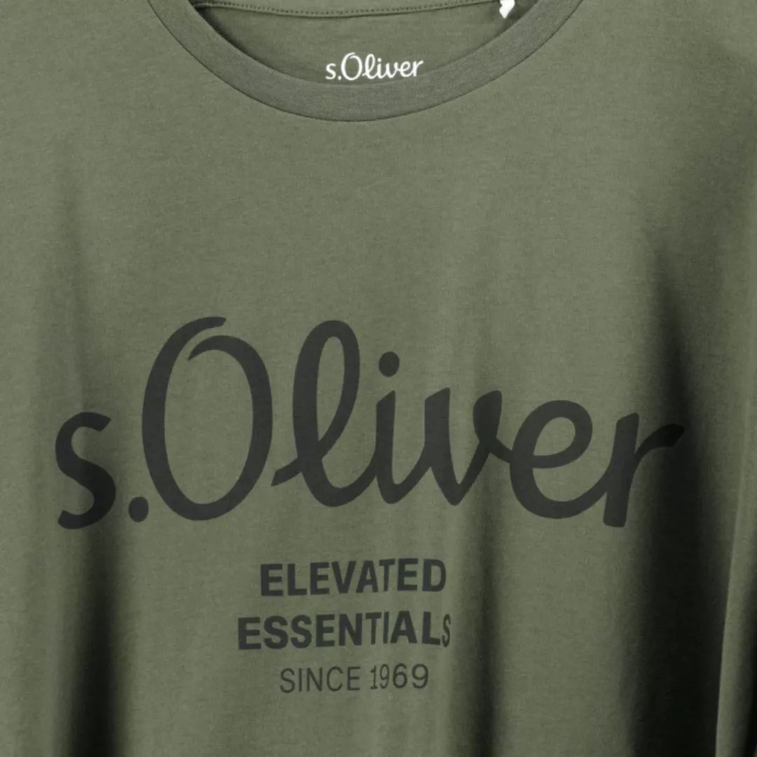 s.Oliver T-Shirt mit Label-Print günstig online kaufen