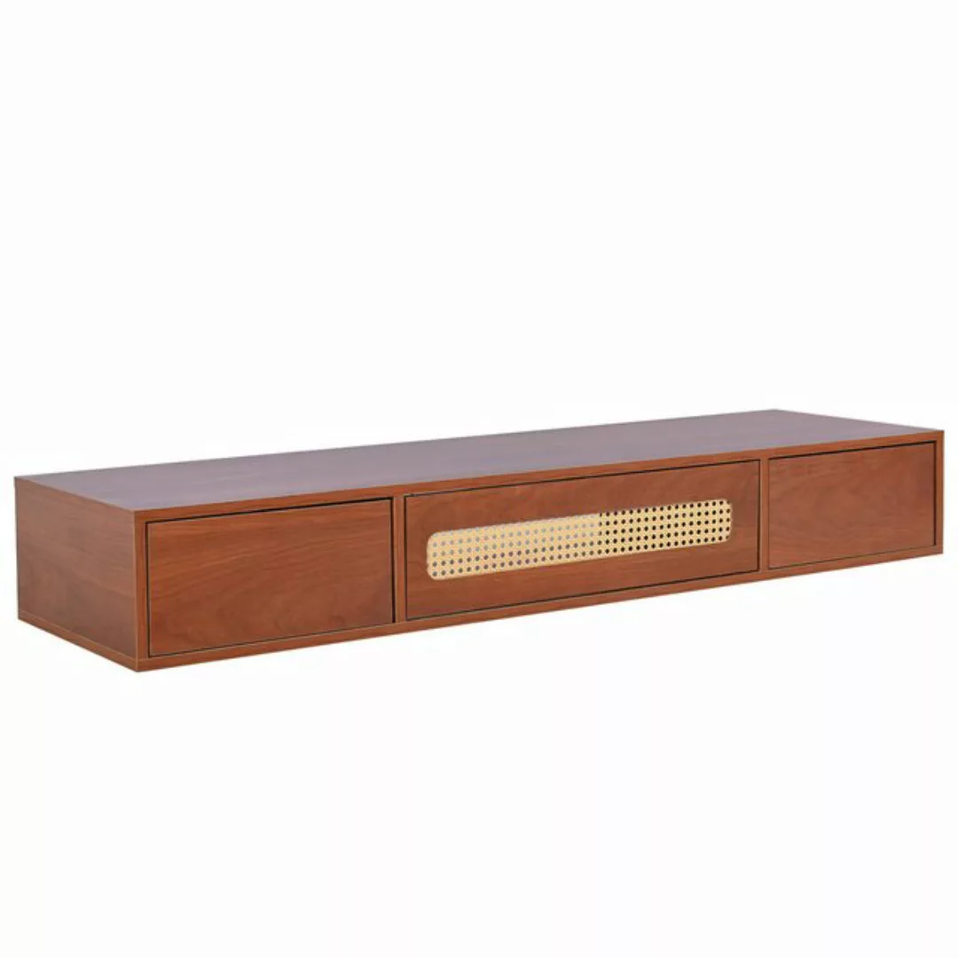 DOPWii TV-Schrank Fernsehschrank,Walnuss Rattan Schwebeschrank,140*40*20cm, günstig online kaufen