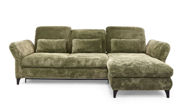 Hygger Möbelhaus Ecksofa Eva Schlafcouch, Sofa Cord L-Form 253 x190 cm, Wah günstig online kaufen