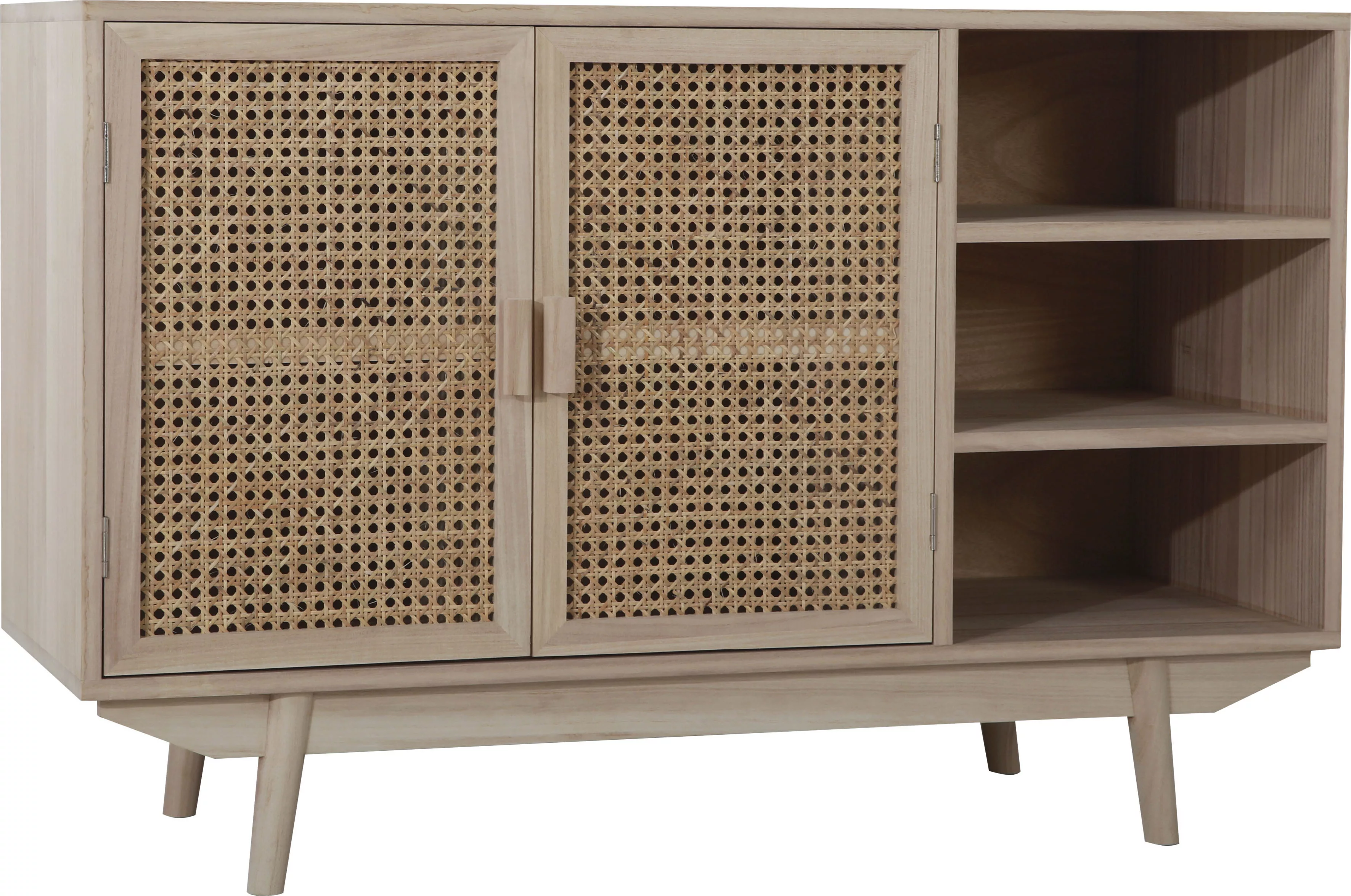 SalesFever Sideboard, Türfronten aus Rattangeflecht, Wiener Geflecht günstig online kaufen