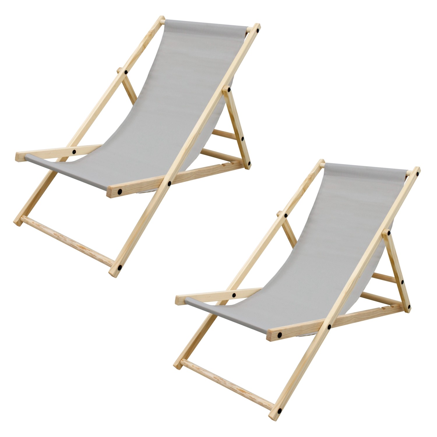 ECD Germany Gartenliege Holz Beachstuhl klappbarer günstig online kaufen