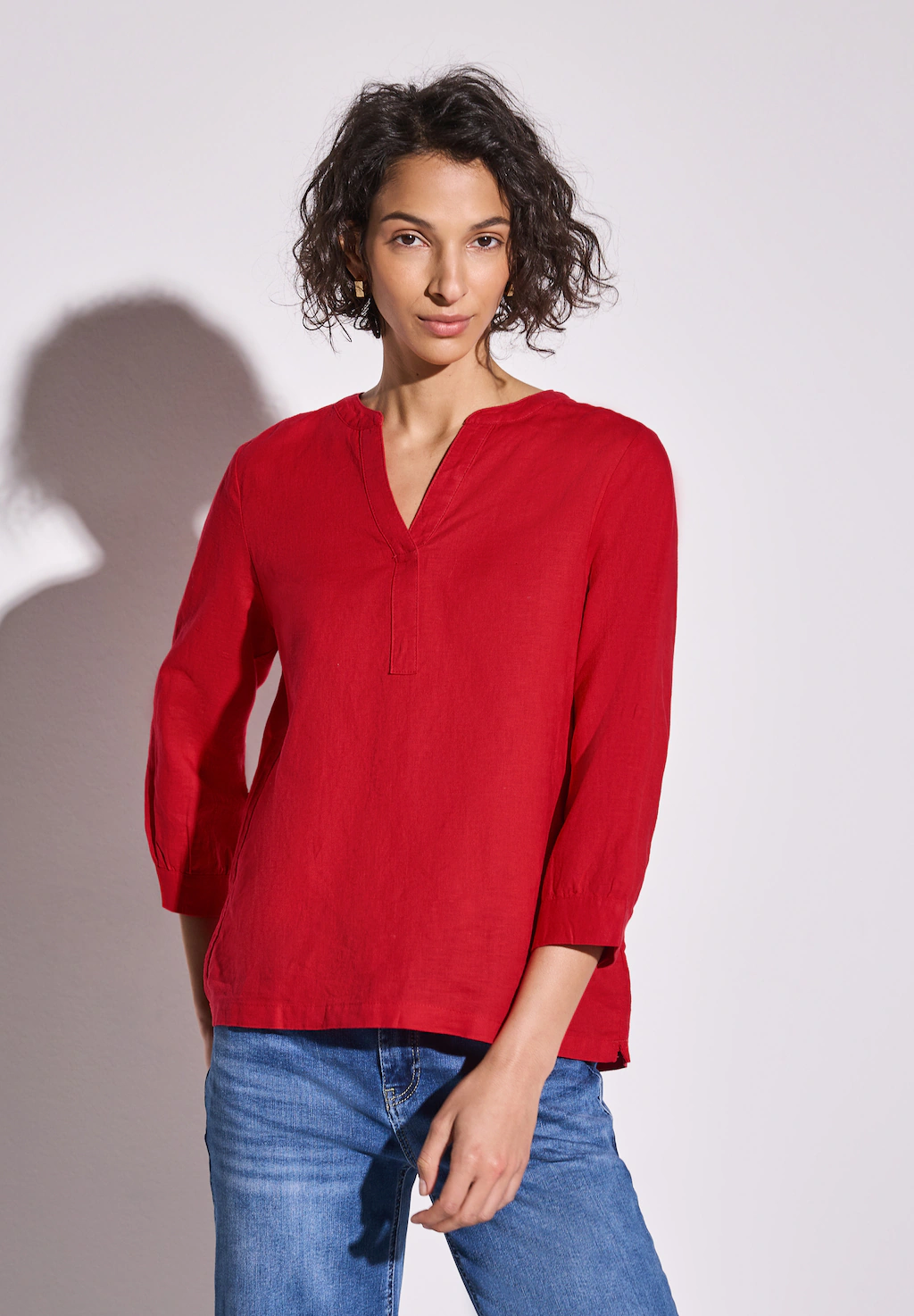 STREET ONE Klassische Bluse, mit 3/4 Ärmeln günstig online kaufen