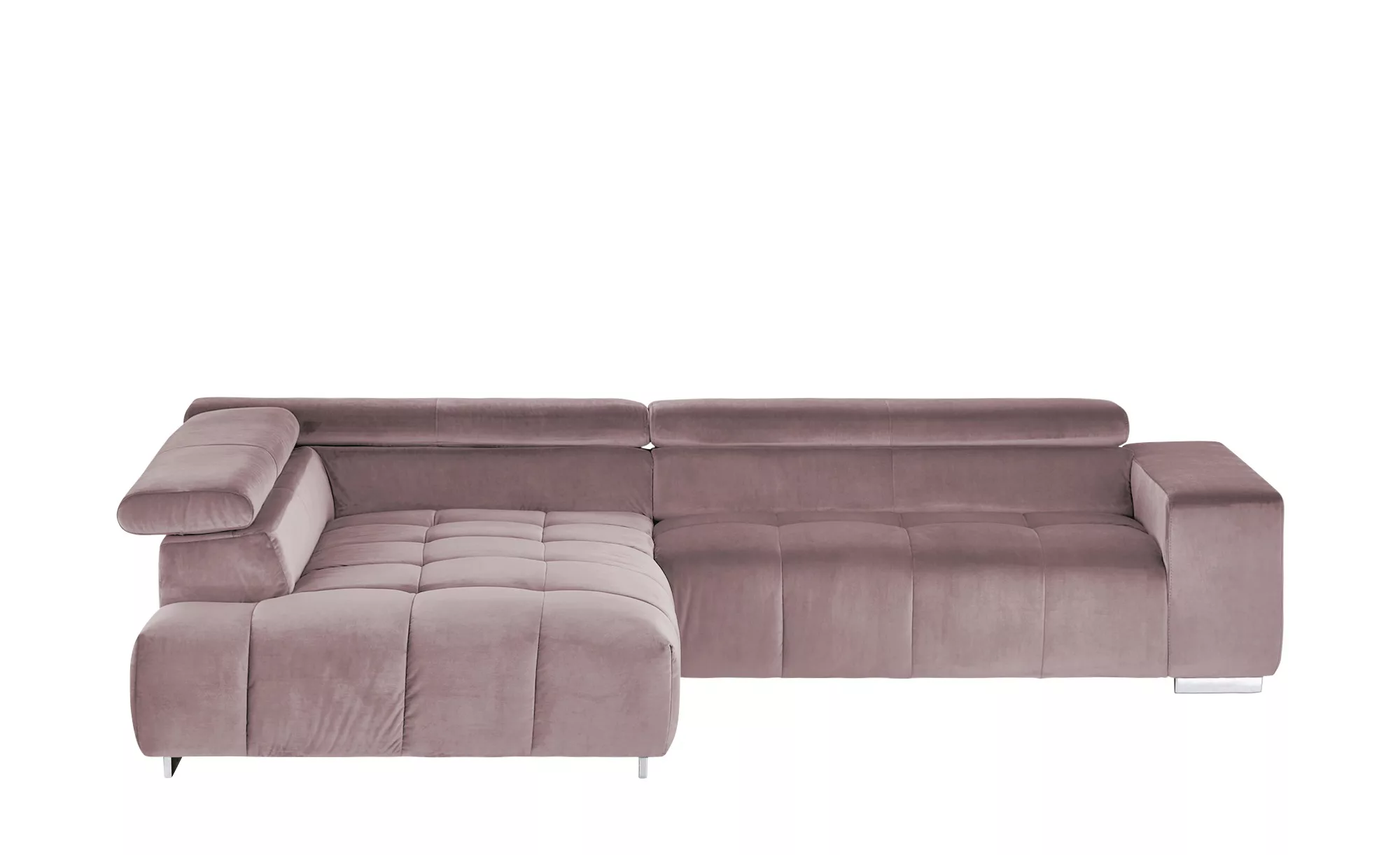 uno Ecksofa aus Samt  Origo - rosa/pink - 70 cm - Polstermöbel > Sofas > Ec günstig online kaufen
