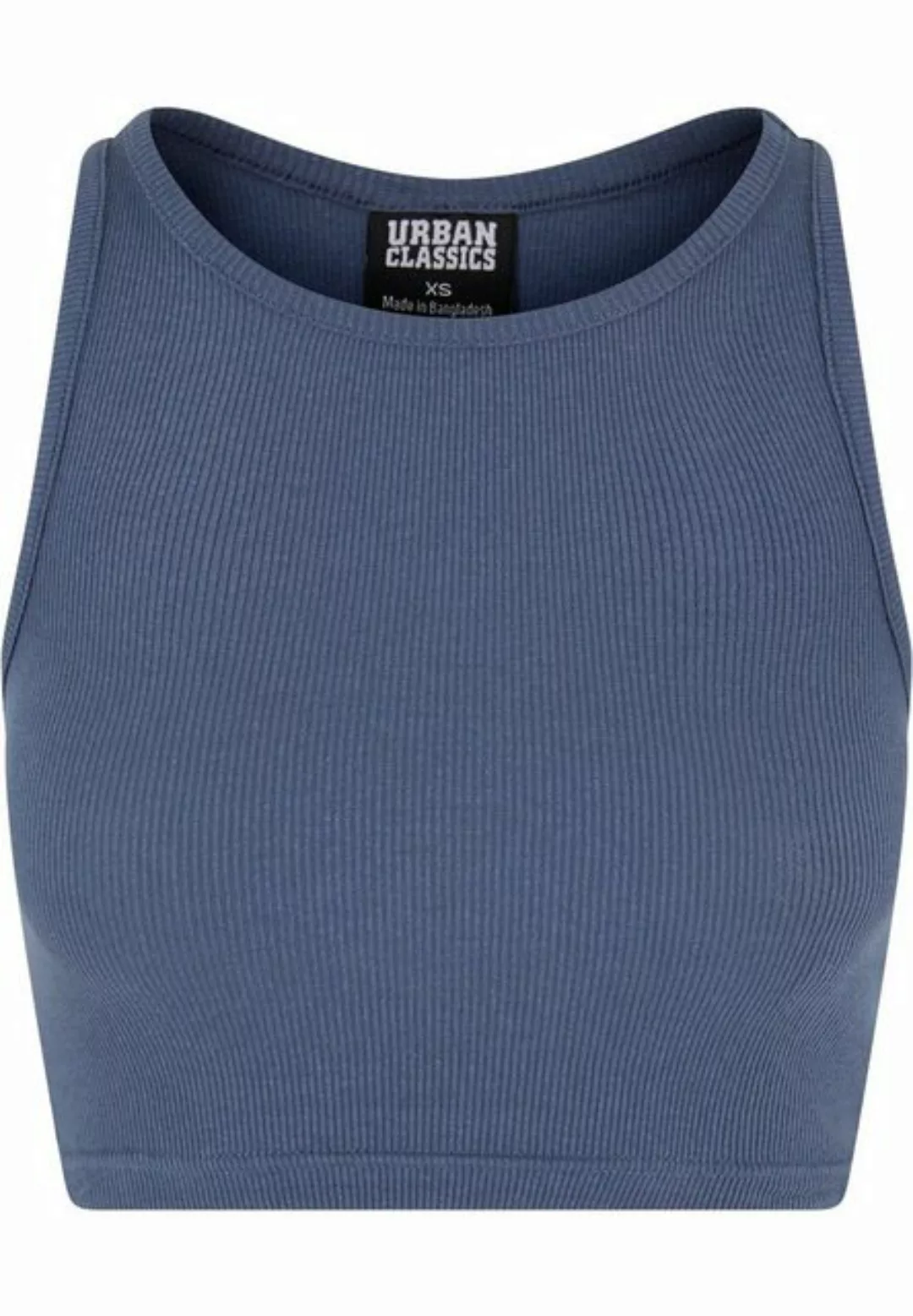 URBAN CLASSICS Muskelshirt Urban Classics Damen Ladies Cropped Rib Top (1-t günstig online kaufen
