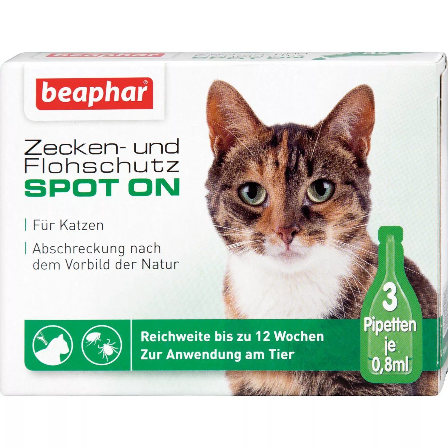 Beaphar Zecken- und Flohschutz Spot on für Katzen 3 x 0,8 ml günstig online kaufen
