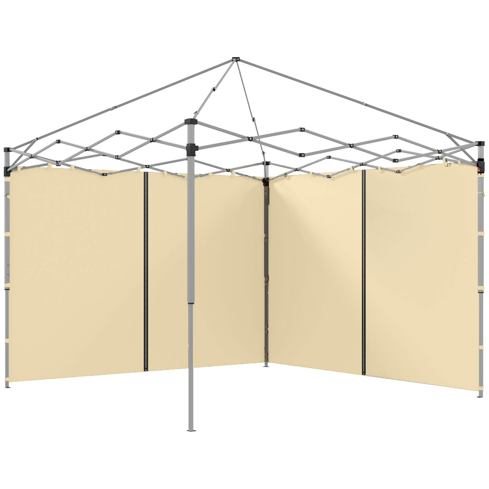 Outsunny Ersatzseitenwände für Pavillon, Seitenwände für 3 x 3 oder 3 x 6 m günstig online kaufen