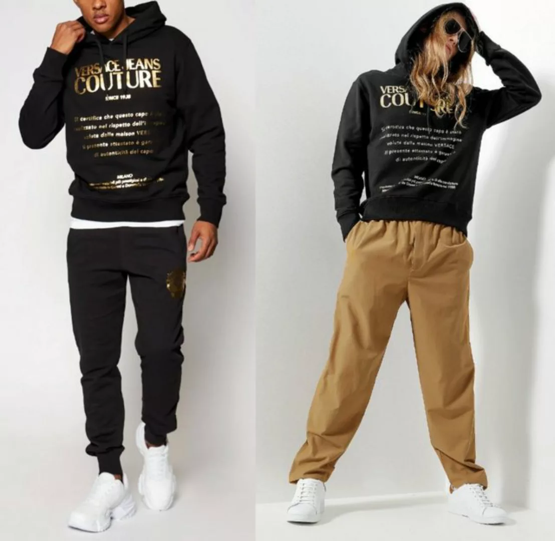 Versace Sweatshirt VERSACE JEANS COUTURE GOLD Hoodie Sweater Sweatshirt Pul günstig online kaufen