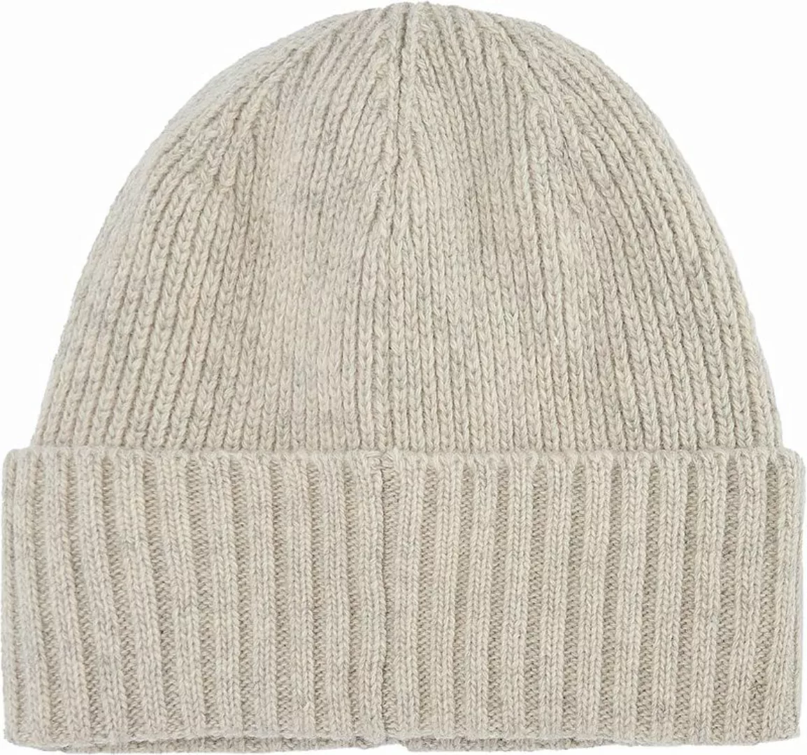 Barbour Beanie Carlton Wolle Greige - günstig online kaufen