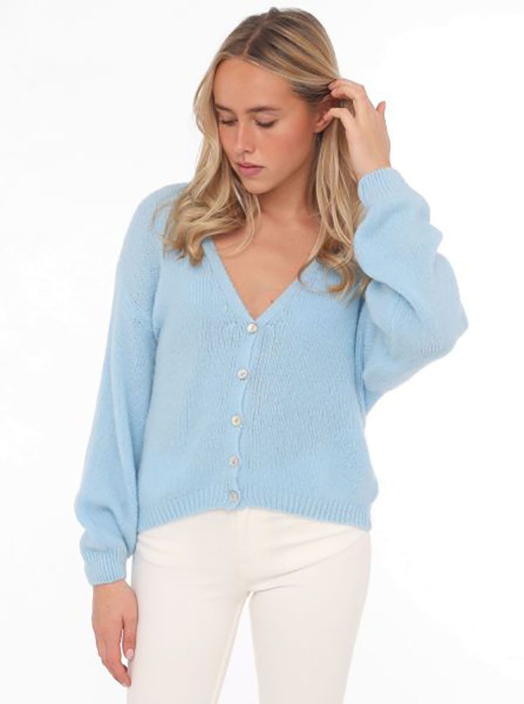 Zwillingsherz Strickjacke "Uni" One Size, Langarm, günstig online kaufen