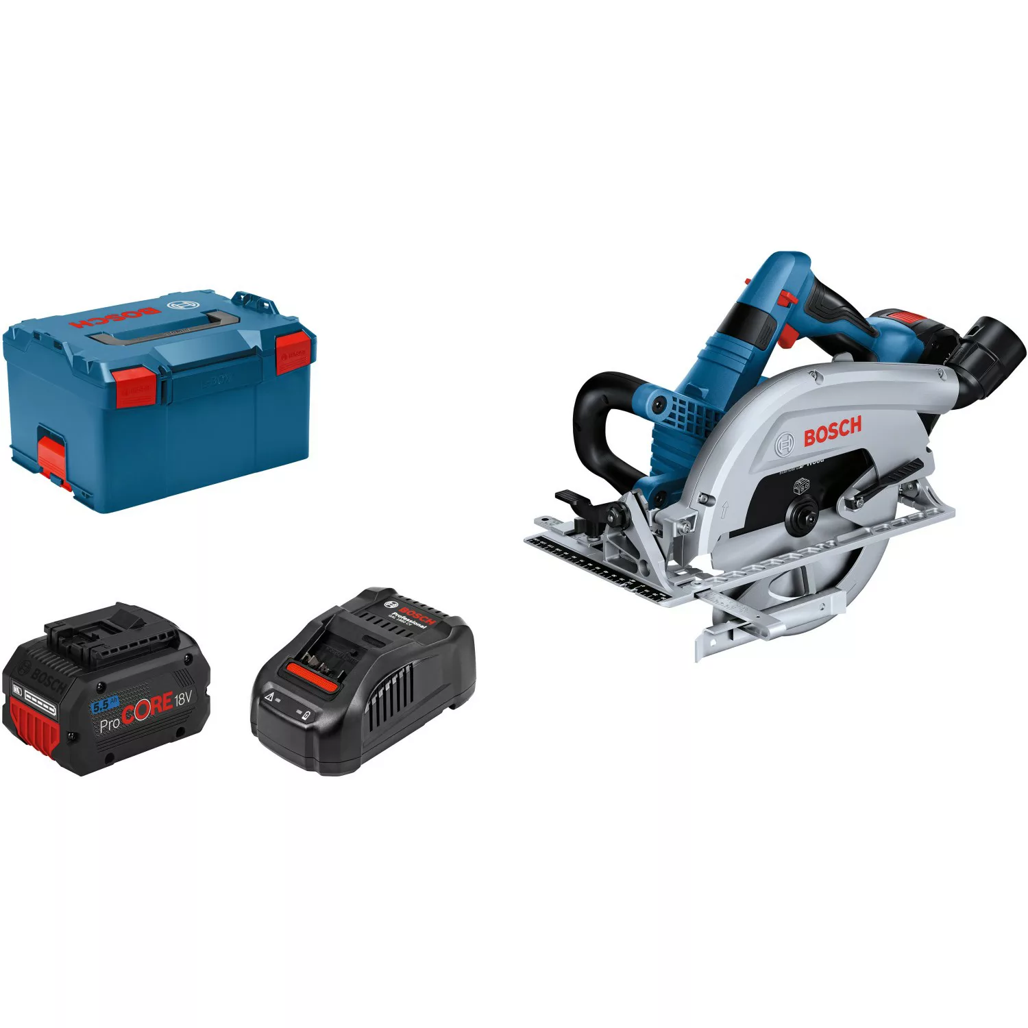 Bosch Professional Handkreissäge GKS 18V-70 L inkl. 2 x 5 Ah in L-Boxx günstig online kaufen