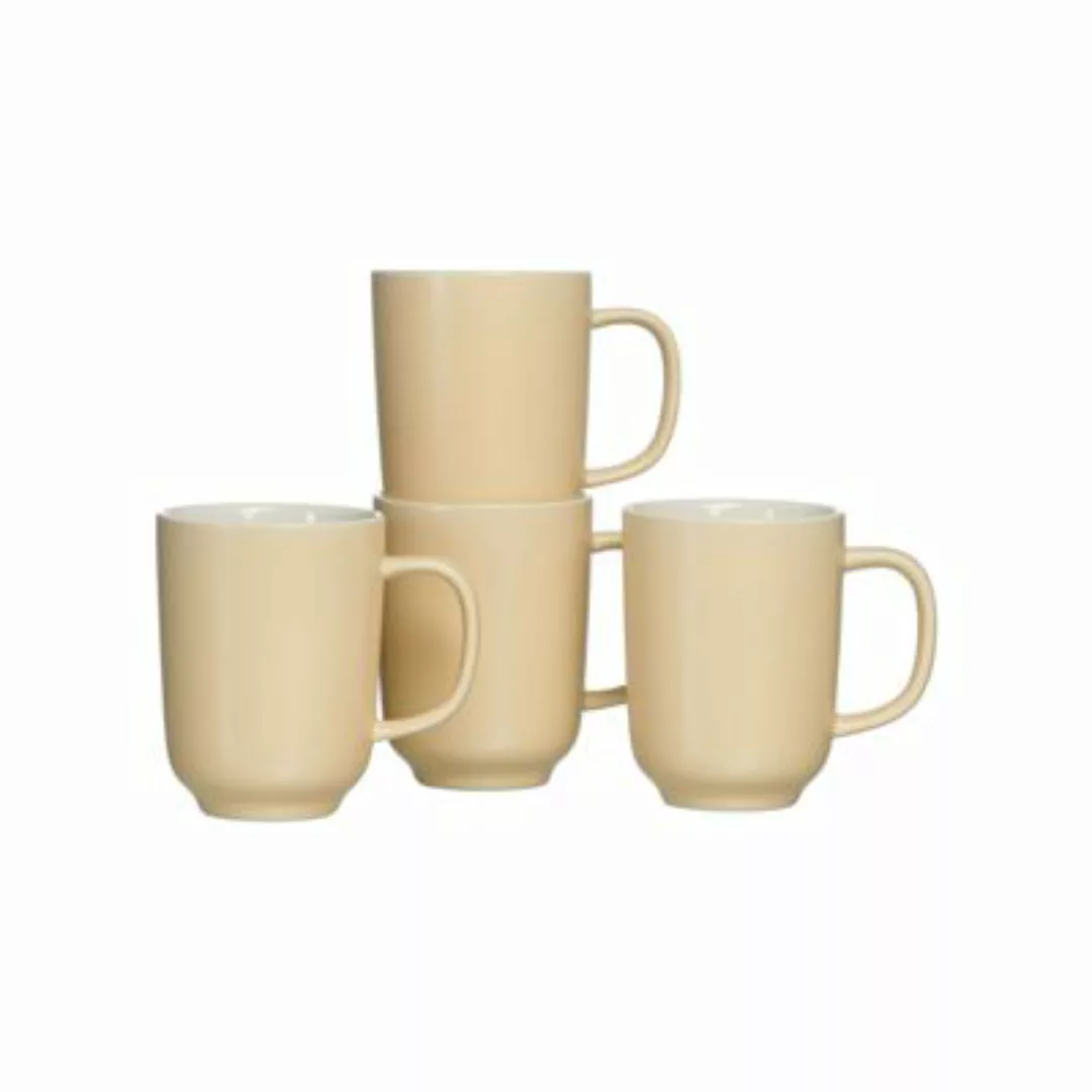 Ritzenhoff & Breker JASPER Kaffeebecher 285 ml 4er Set vanille Kaffeebecher günstig online kaufen