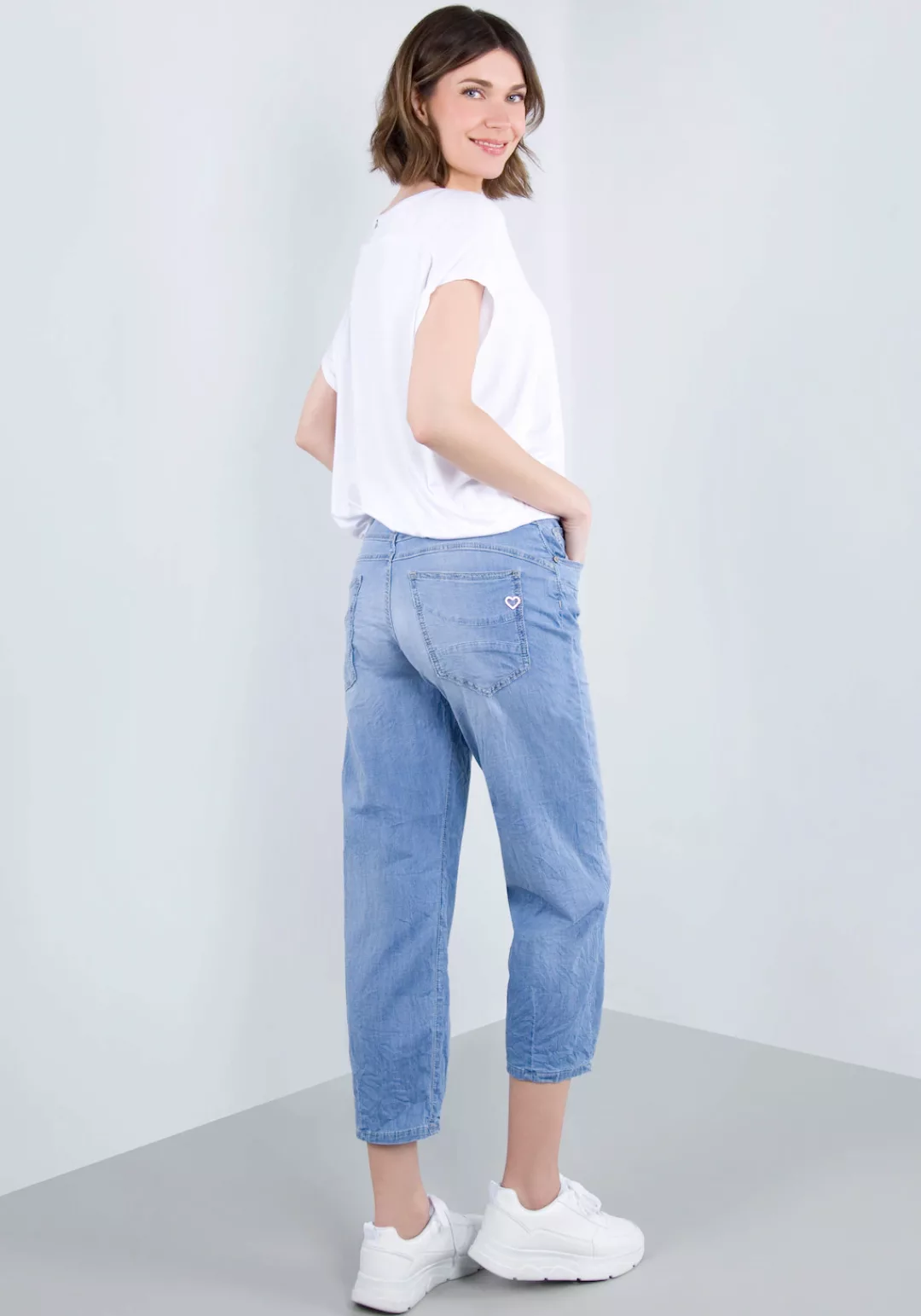 Please Jeans Boyfriend-Hose in leichter Chambray Denim Qualität günstig online kaufen