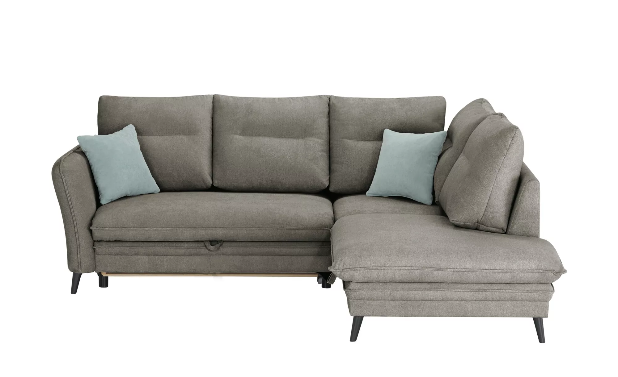 Ecksofa - grau - 245 cm - 95 cm - 203 cm - Polstermöbel > Sofas > Ecksofas günstig online kaufen