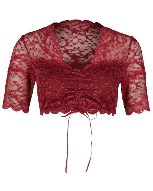 Nina Von C. Dirndlbluse Spitze 'Linnea' Halbarm 48463971, Red Berries günstig online kaufen