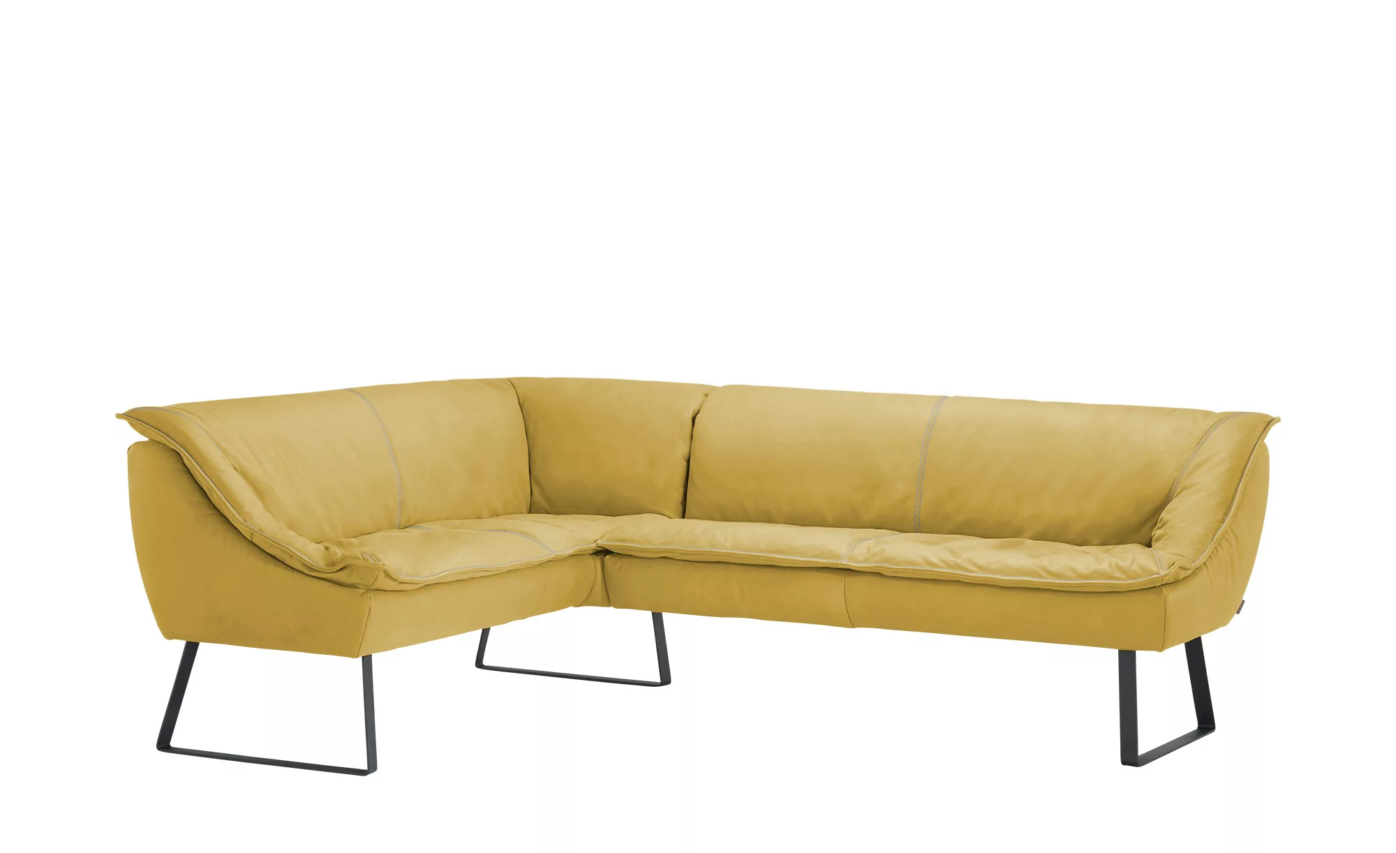 KOINOR Eckbank  Leder Alino ¦ gelb ¦ Maße (cm): H: 89 Bänke > Eckbänke - Hö günstig online kaufen