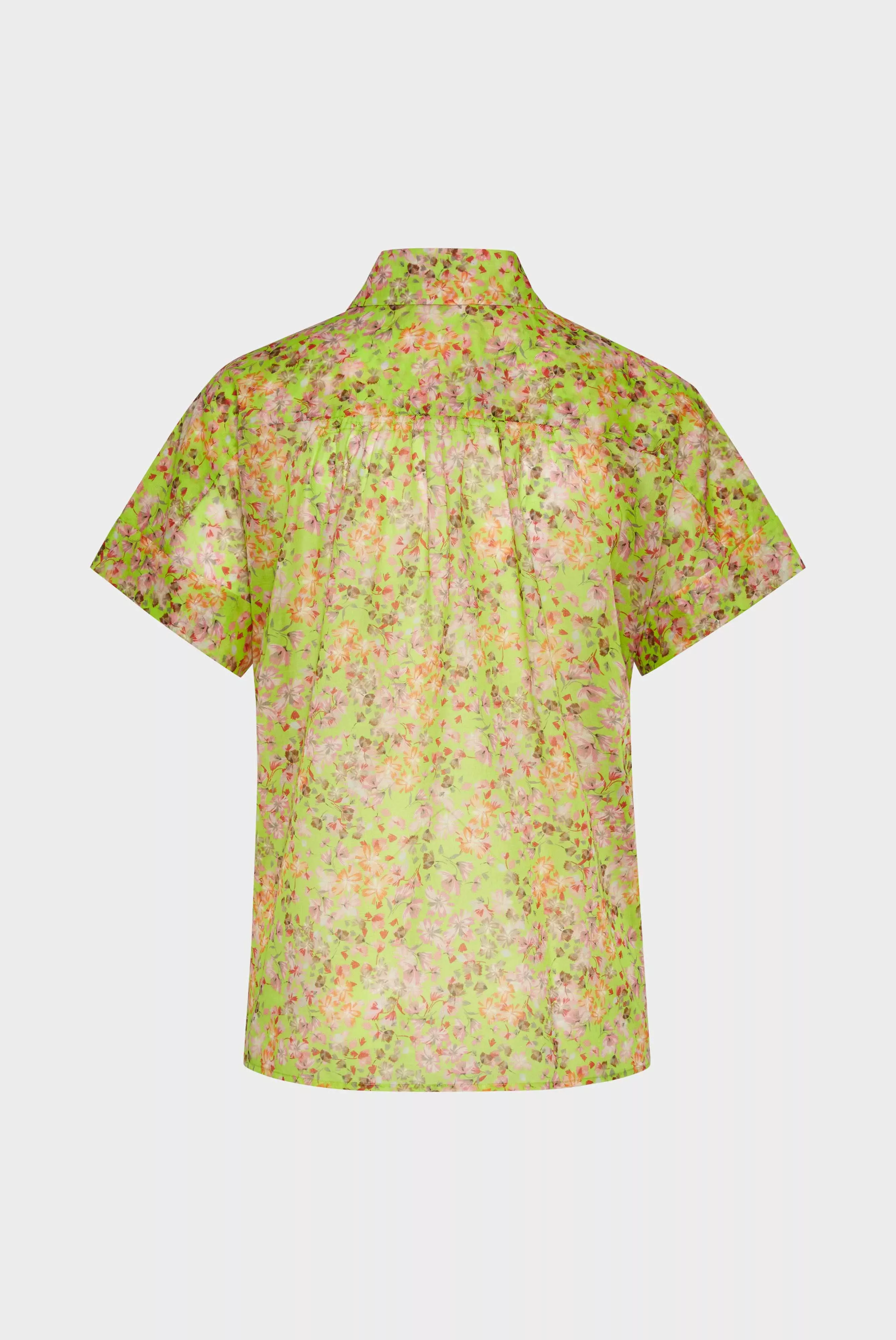 Baumwoll-Kurzarmhemd mit BlumenDruck günstig online kaufen