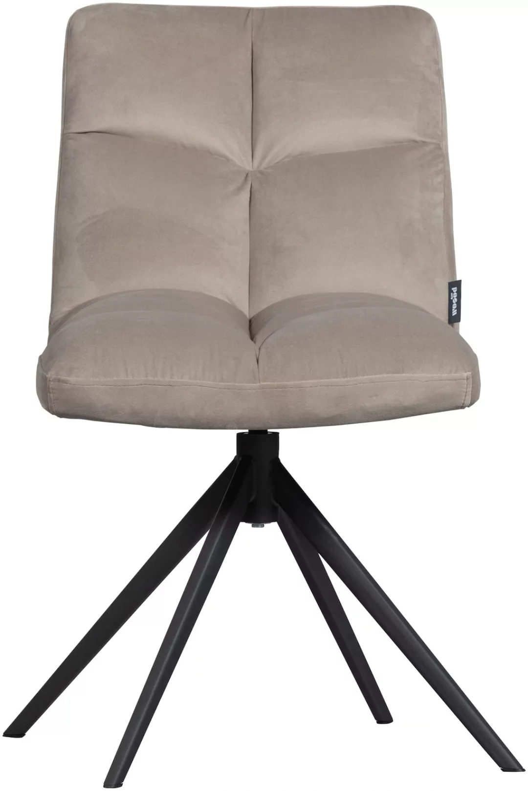 WOOOD Drehstuhl "Vinny", Samt, mit Drehfuß, Breite 48 cm günstig online kaufen