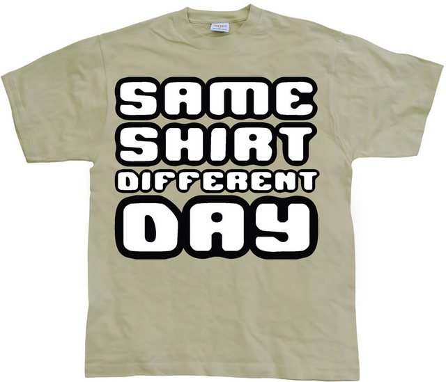 Hybris T-Shirt Same Shirt Different Day T-Shirt günstig online kaufen