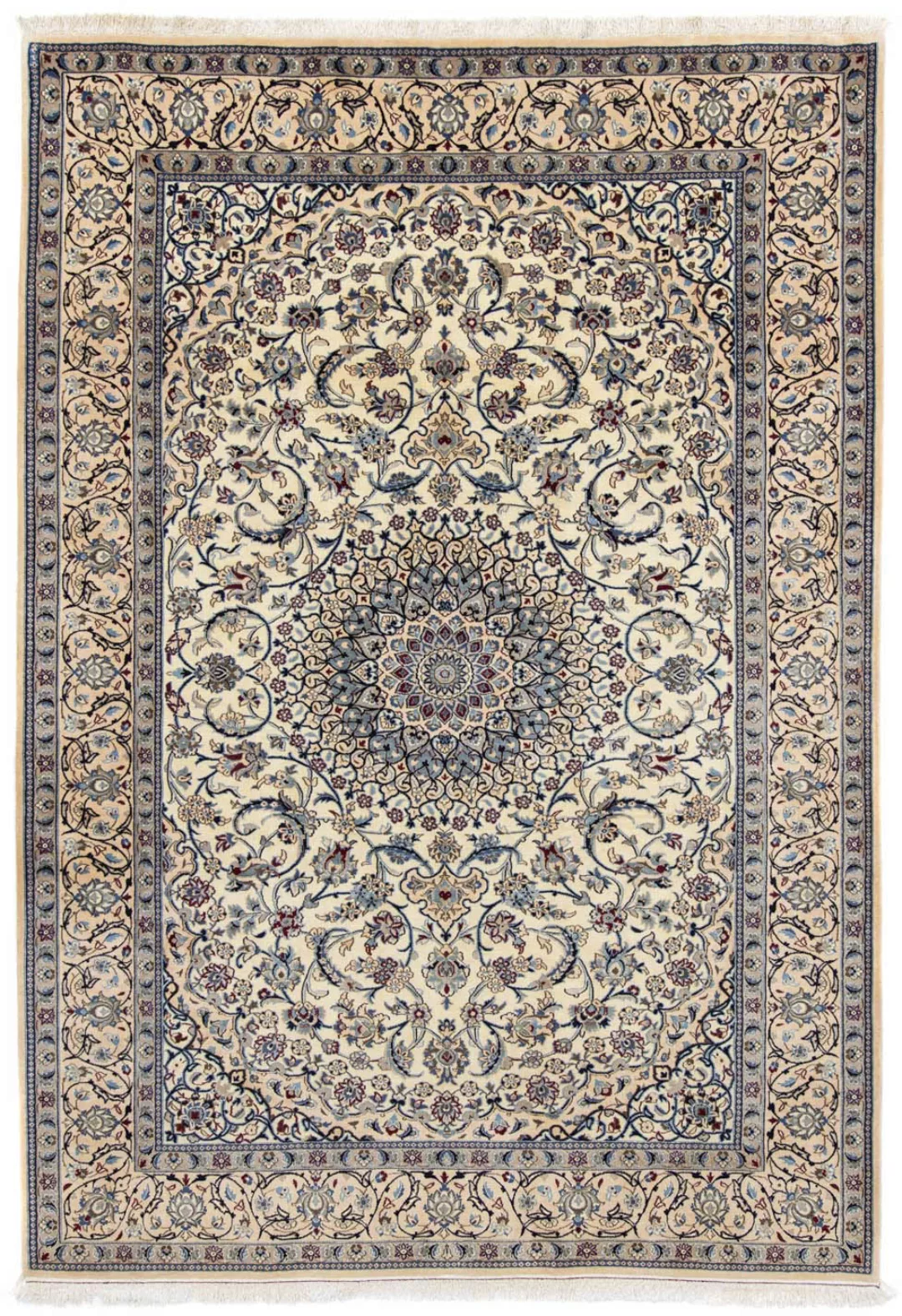 morgenland Wollteppich »Nain 9la Medaillon Beige 303 x 202 cm«, rechteckig, günstig online kaufen