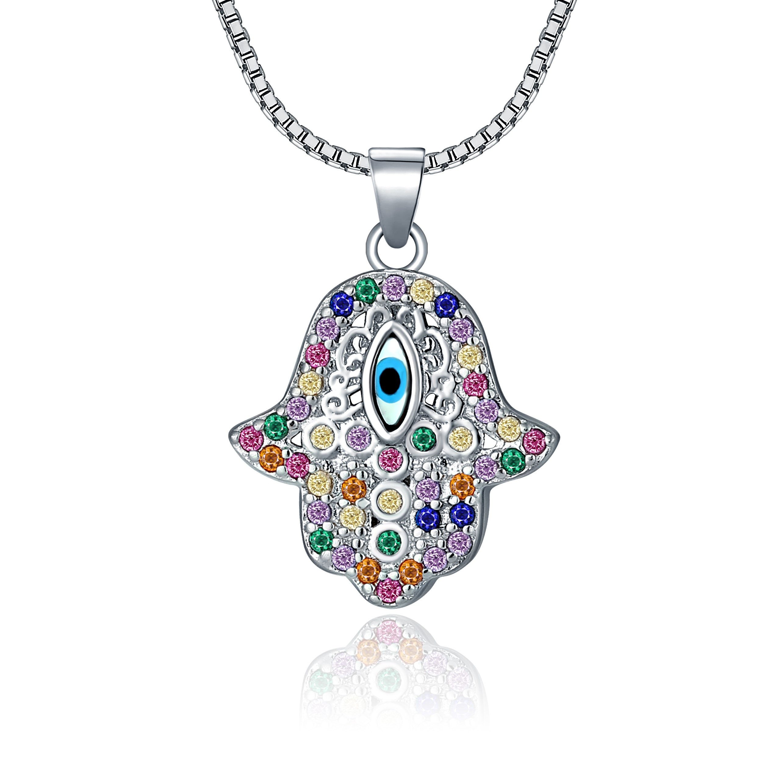 NAHLE Kette mit Anhänger Silberkette Hamsa günstig online kaufen