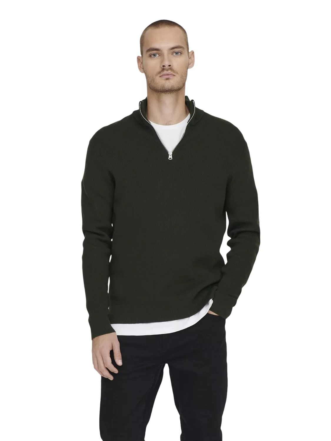 Only & Sons Herren Stehkragen Pullover ONSPHIL - Regular Fit günstig online kaufen