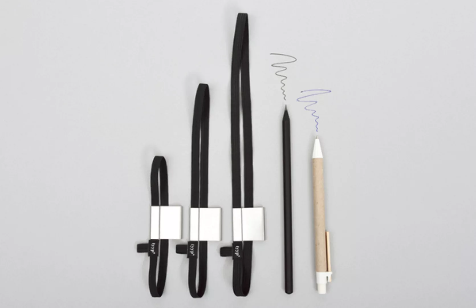 Stifthalter & Gummiband (Stiftschlaufe Pen Loop) - Schwarz günstig online kaufen
