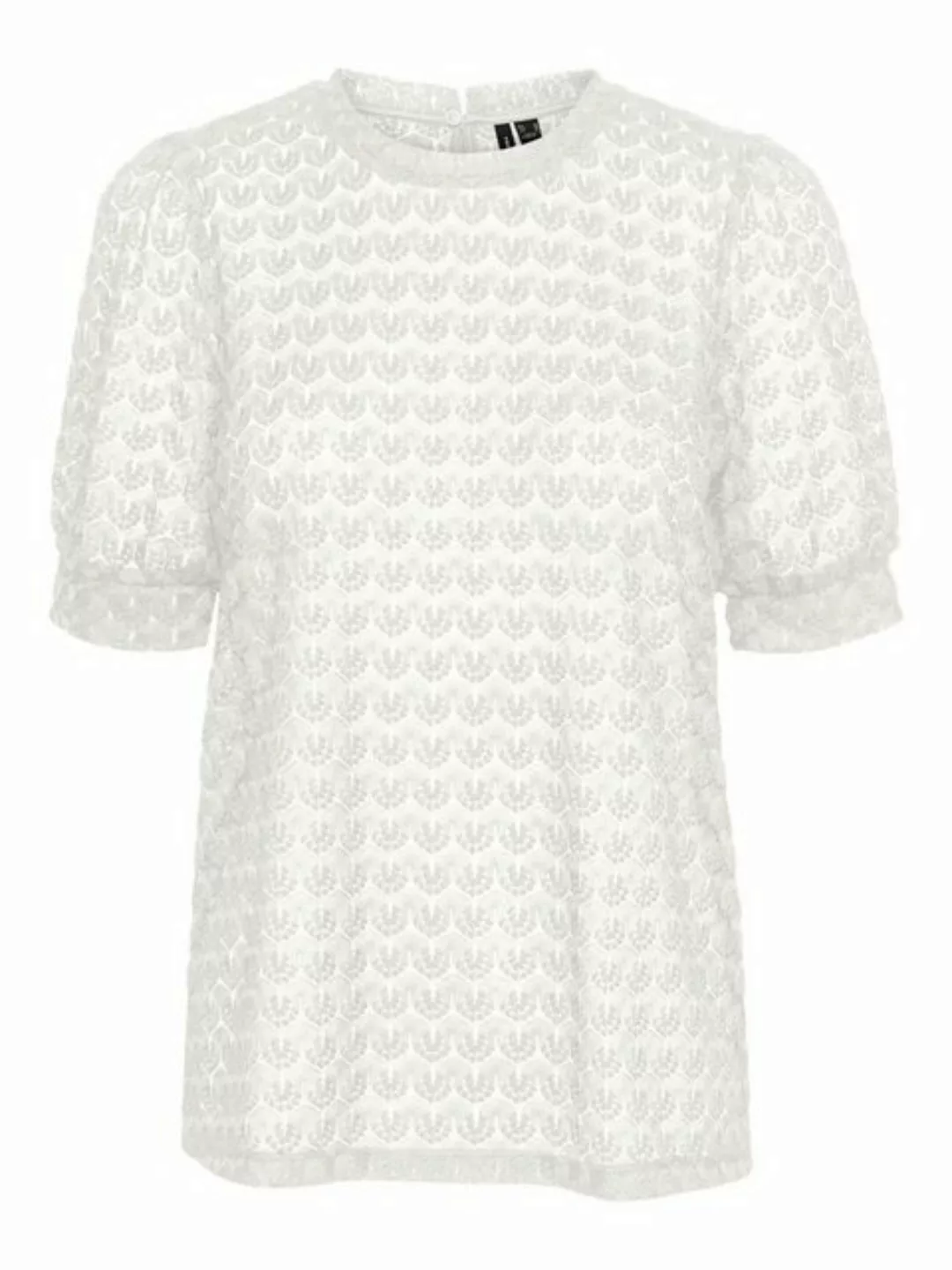 Vero Moda Blusenshirt VMBECCA LACE SS O-NECK TOP JRS GA NOOS günstig online kaufen