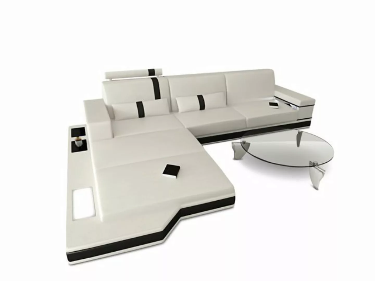 Sofa Dreams Ecksofa Ledercouch Leder Sofa Messana L Form Ledersofa, Couch, günstig online kaufen