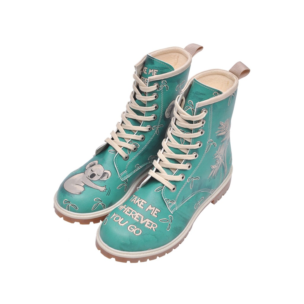 DOGO Schnürboots "Longe Boots Schnürstiefel Koala Damen Stiefeletten", Hand günstig online kaufen