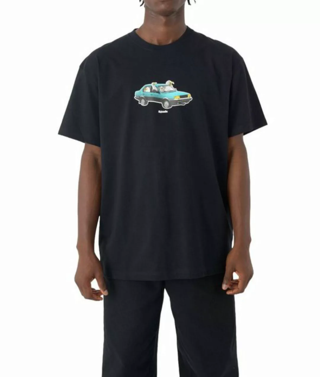 Cleptomanicx T-Shirt Carsharing mit lustigem Frontprint günstig online kaufen