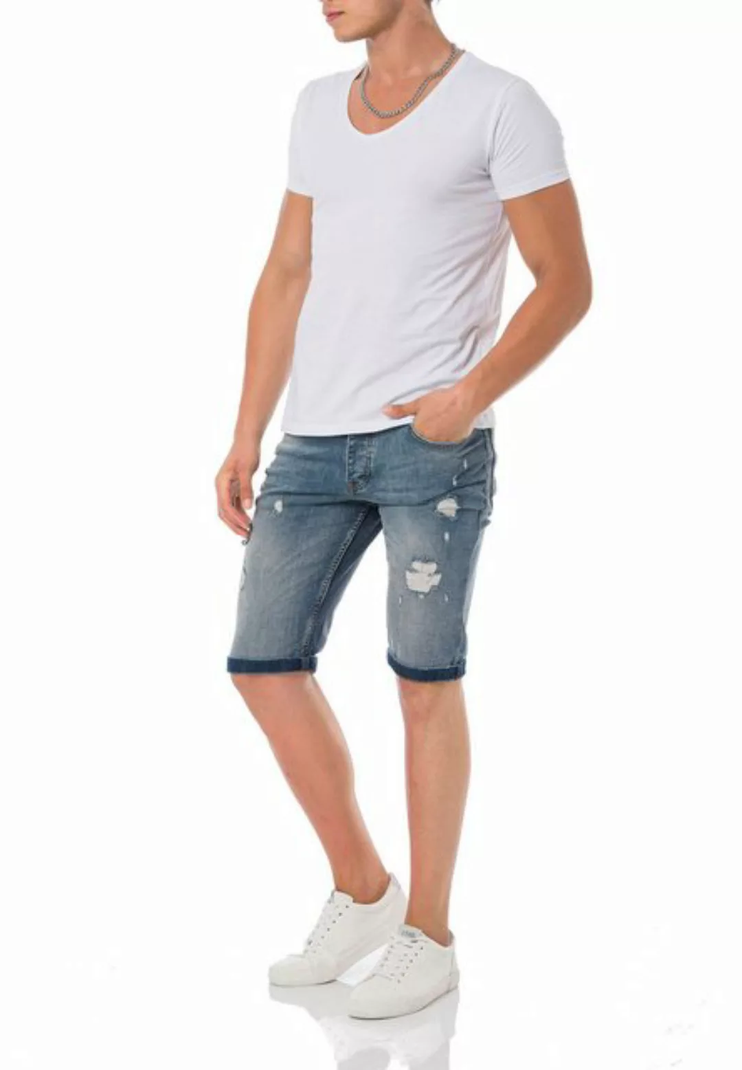 RedBridge Jeansshorts Red Bridge Herren Jeans Shorts Kurze Hose Denim Diver günstig online kaufen