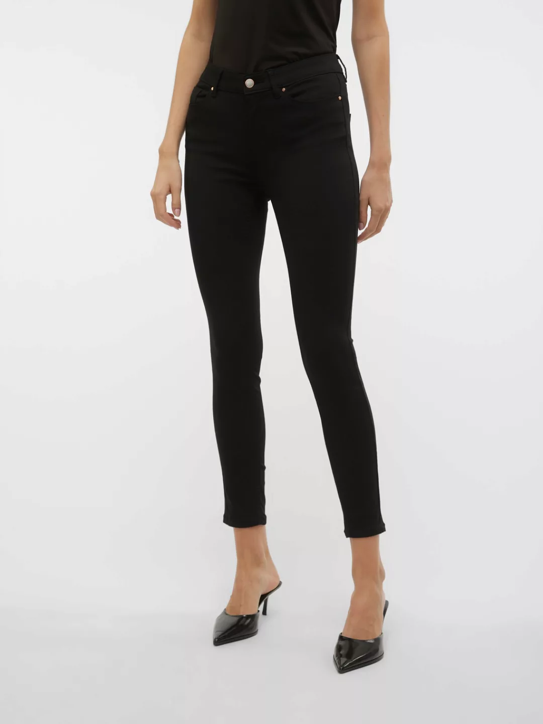 Vero Moda Skinny-fit-Jeans VMFLASH MR SKINNY JEANS LI140 GA NOOS günstig online kaufen