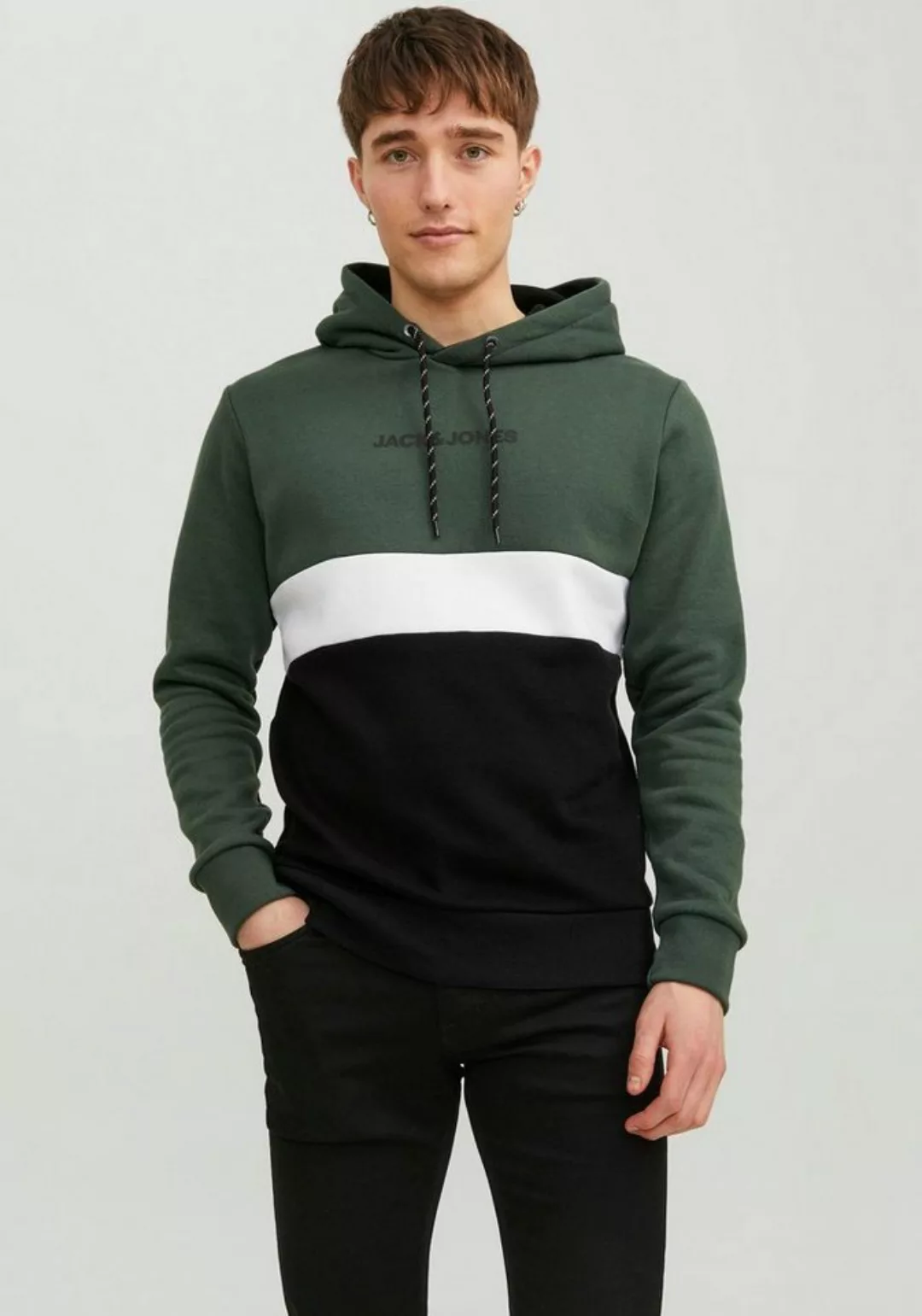 Jack & Jones Kapuzensweatshirt JJEREID BLOCKING SWEAT HOOD NOOS günstig online kaufen