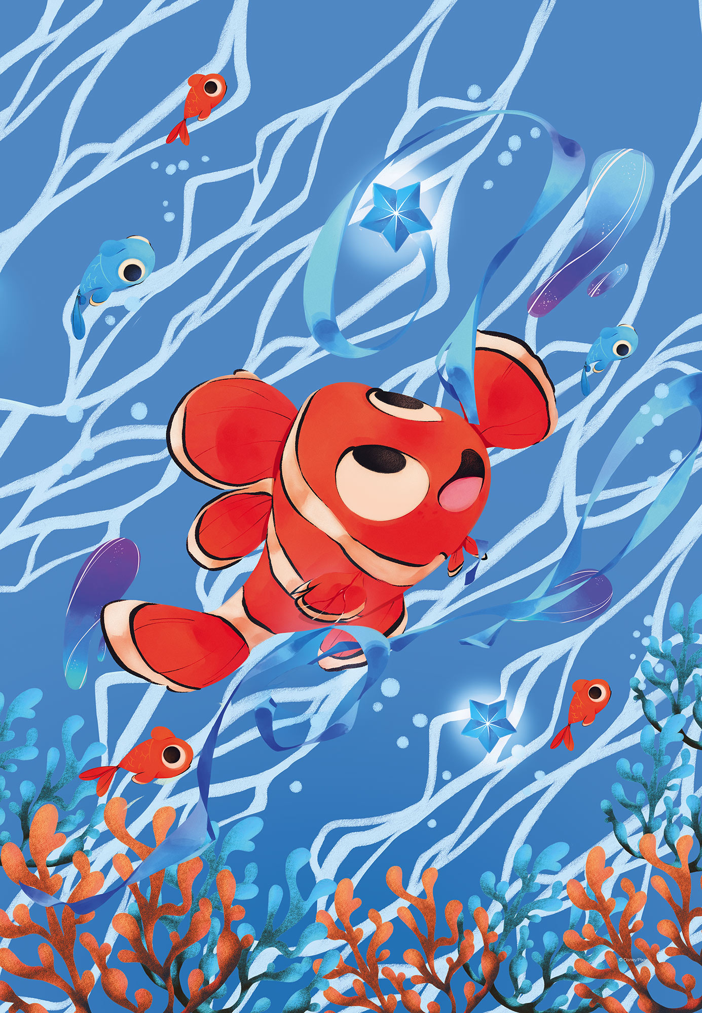 Komar Leinwandbild »Keilrahmenbild - Carefree Nemo - Größe 40 x 60 cm«, Dis günstig online kaufen