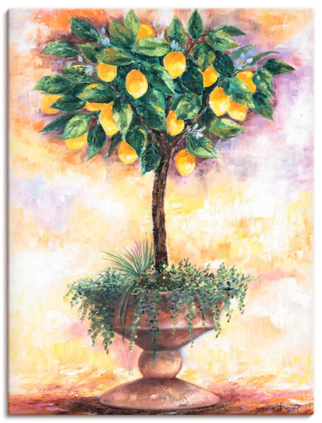 Artland Wandbild »Zitronenbaum«, Bäume, (1 St.), als Leinwandbild, Poster i günstig online kaufen