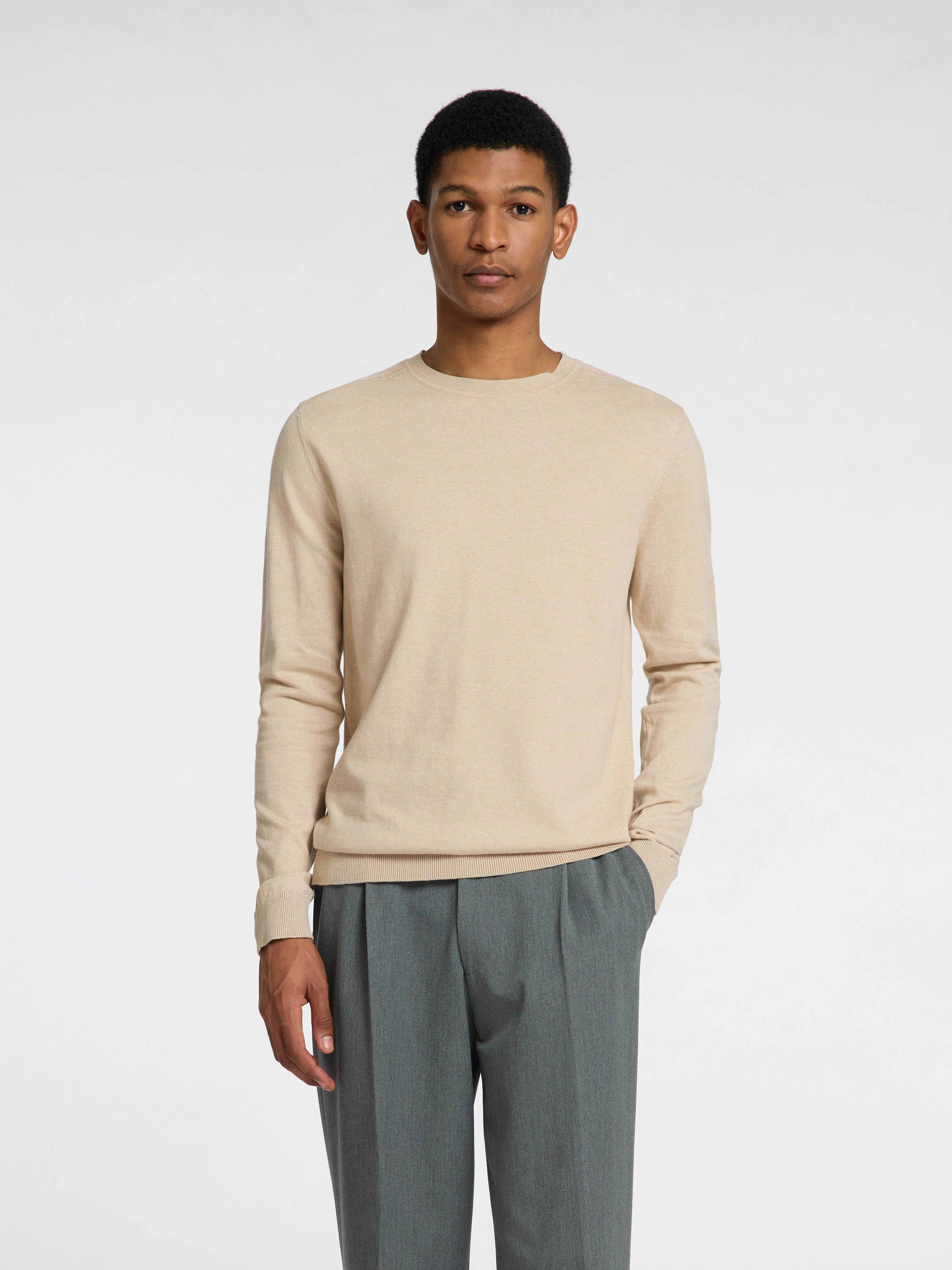 SELECTED HOMME Strickpullover SLHBERG CREW NECK NOOS günstig online kaufen