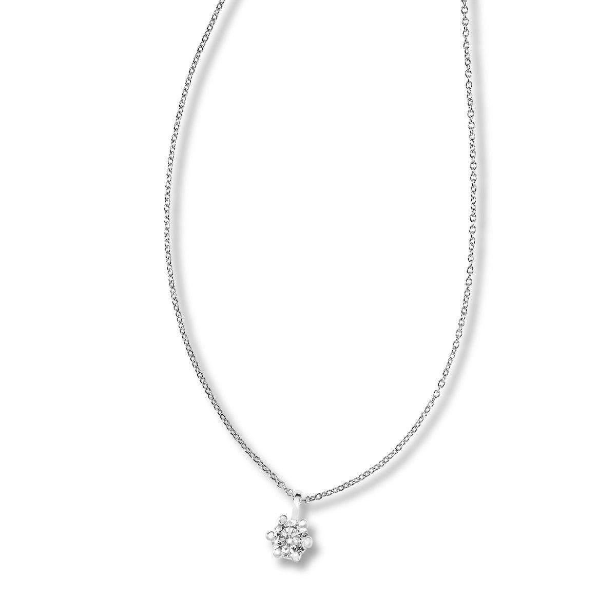 Reflexion Diamonds Goldkette Solitär 585/-Weiß- oder günstig online kaufen