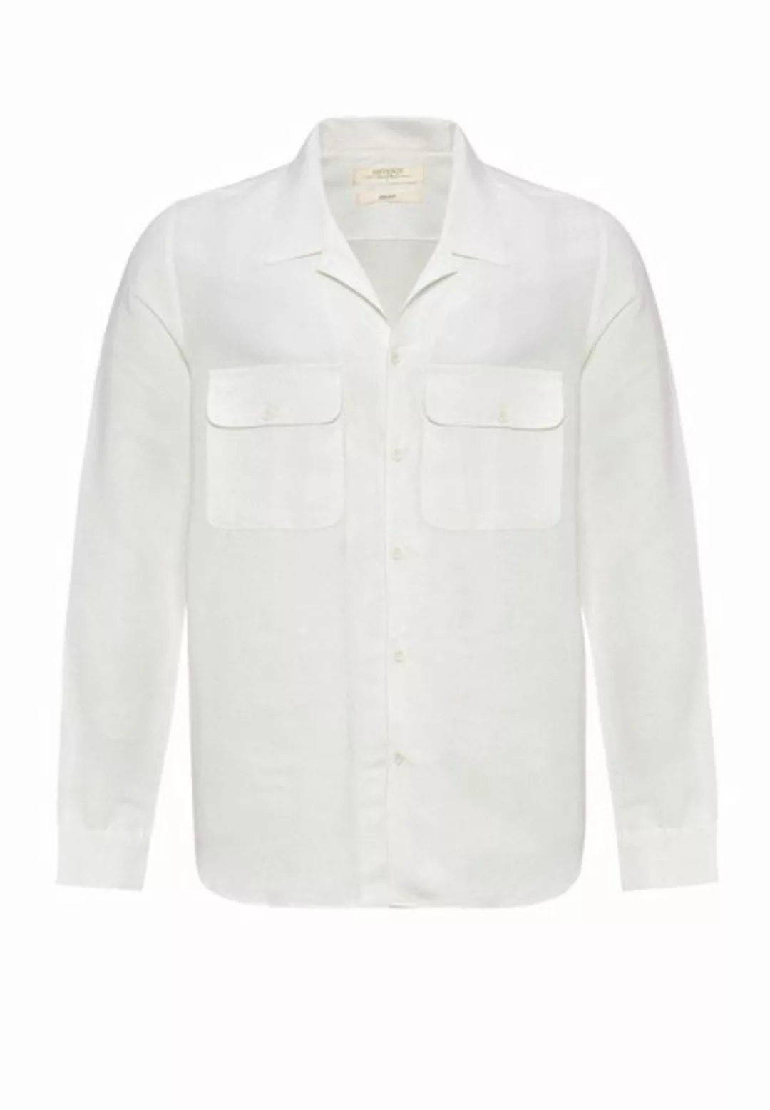 Antioch Blusenshirt Panama - Long sleeve - Double Flap Pocket - Lapel colla günstig online kaufen