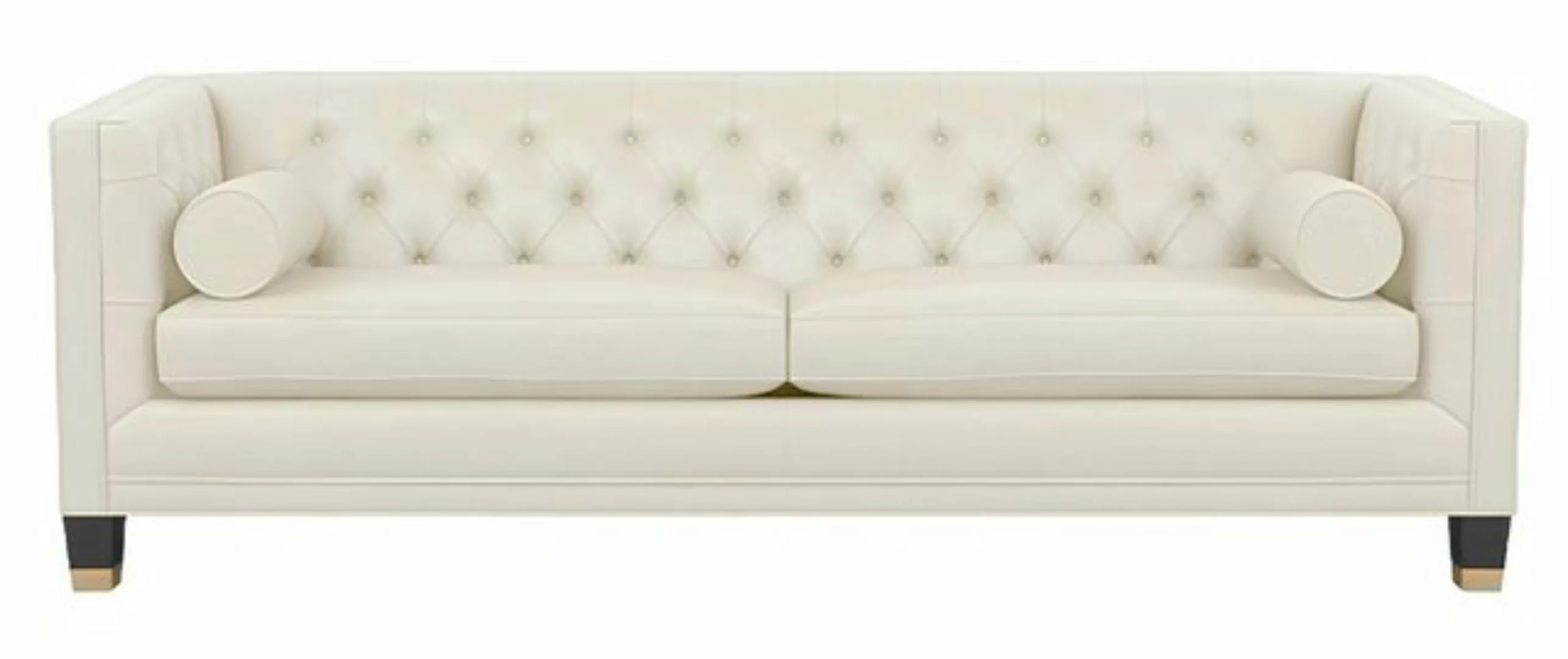 Xlmoebel Sofa Neu Chesterfield Dreisitzer Sofa in modernem Design mit Leder günstig online kaufen