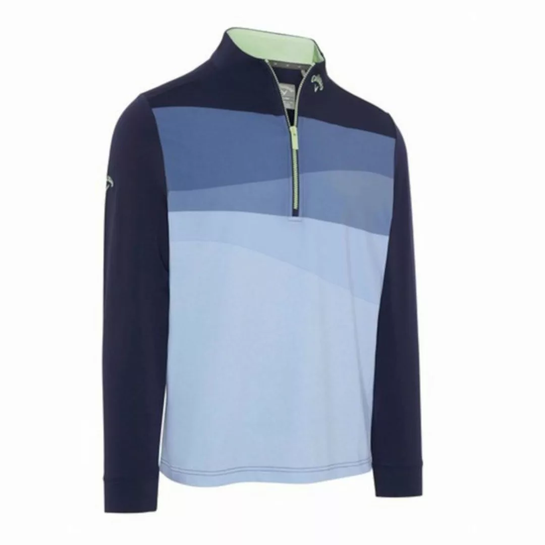 Callaway Longsweatshirt Callaway Layer Printed Block 1/4 Zip Blau Herren M günstig online kaufen