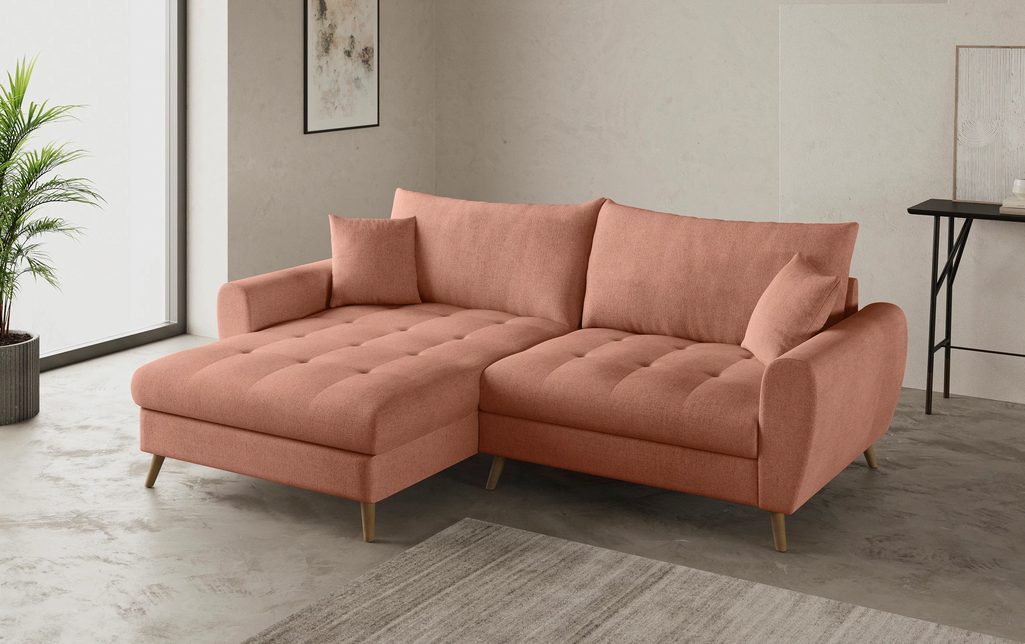 Home affaire Ecksofa "Blackburn II, L-Form", Mit Kaltschaumpolsterung bis 1 günstig online kaufen