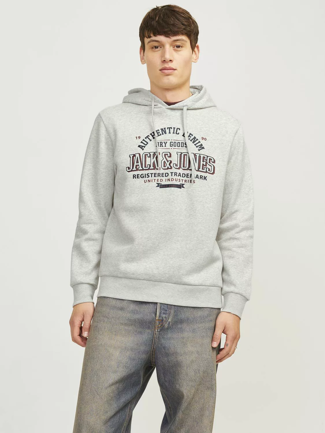 Jack & Jones Kapuzensweatshirt "JJELOGO SWEAT HOOD 2 COL 24/25 NOOS", mit L günstig online kaufen