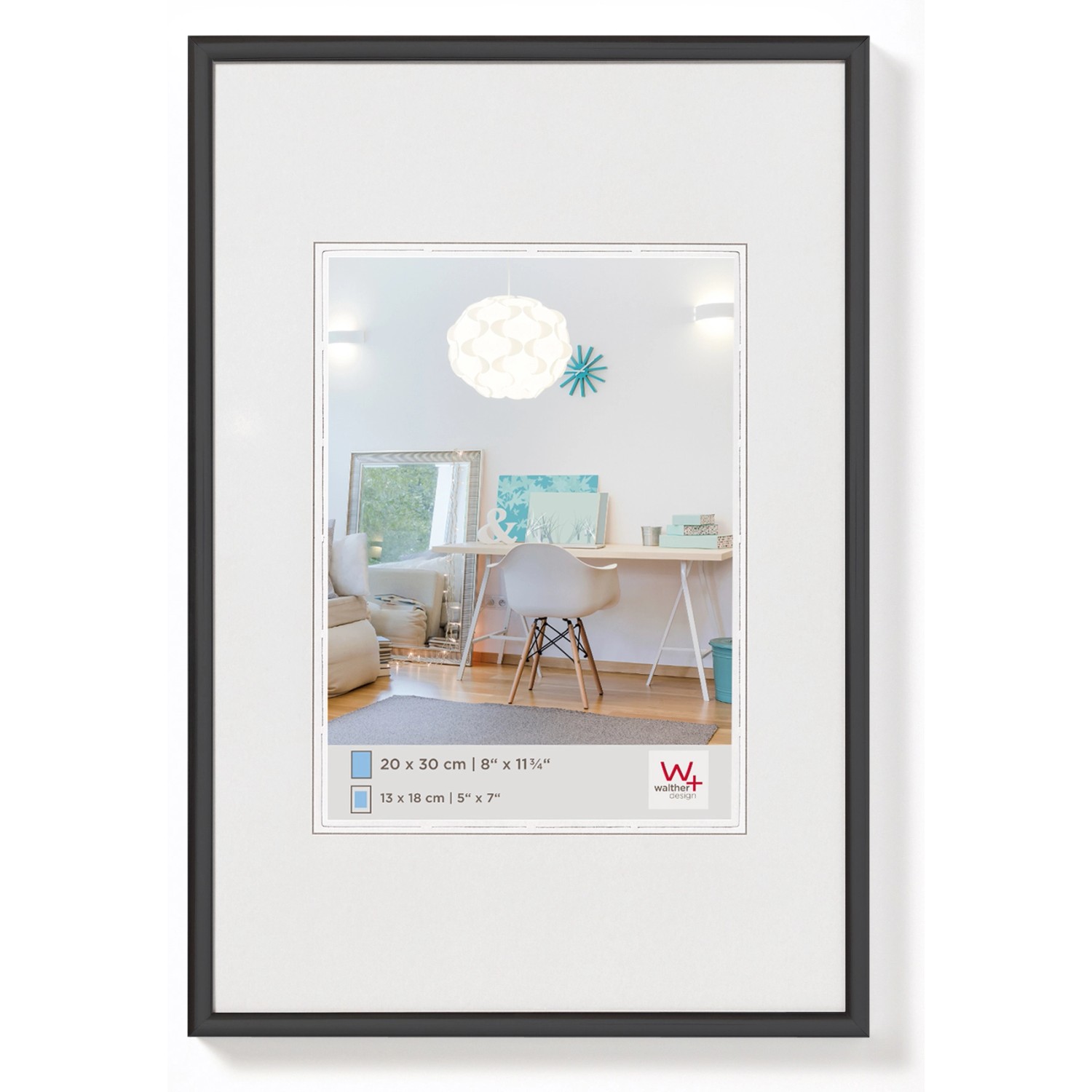 walther design New Lifestyle Kunststoff Bilderrahmen 40x50 cm KV050B günstig online kaufen